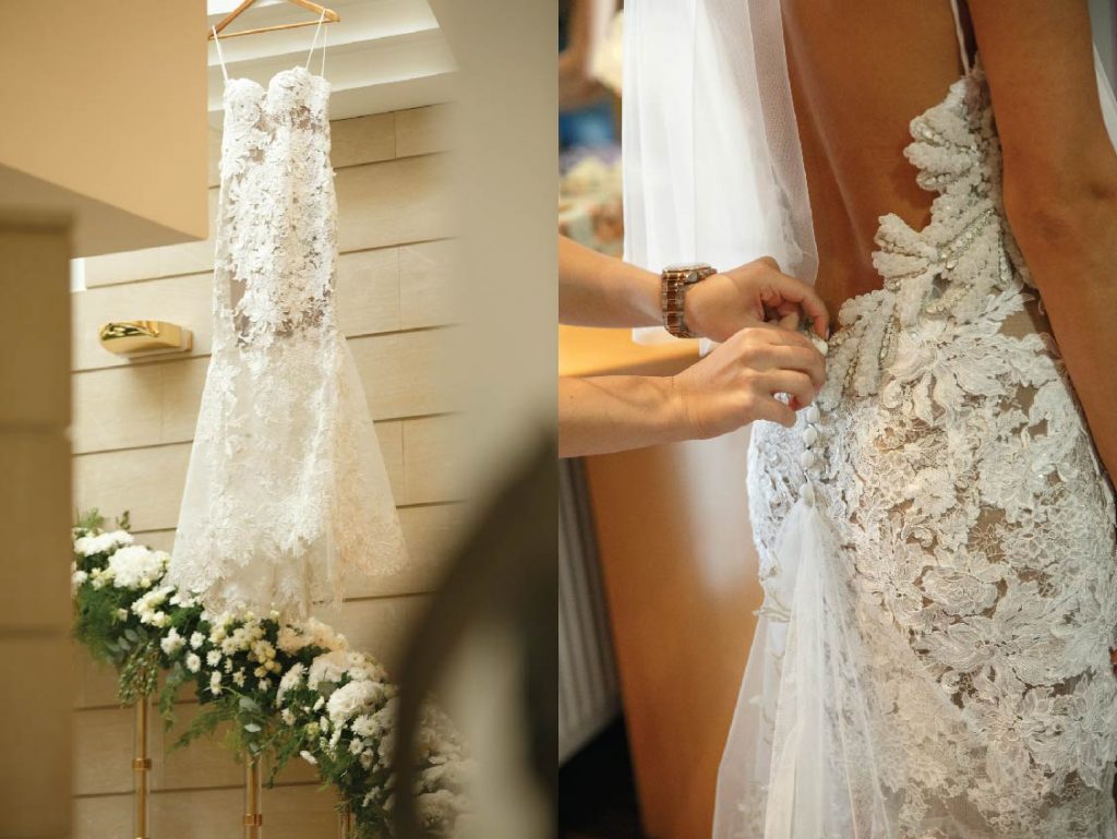 What a perfect lace wedding dress